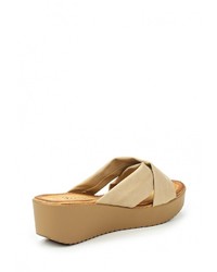 Женские светло-коричневые кожаные босоножки от Pezzano