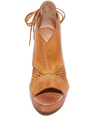 Женские светло-коричневые кожаные босоножки от Free People