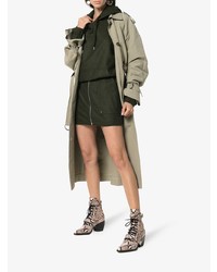 Светло-коричневые кожаные ботильоны на шнуровке от Chloé