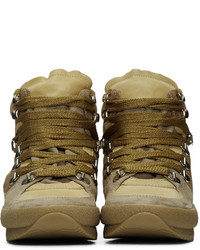 Светло-коричневые кожаные ботильоны от Isabel Marant