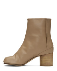 Светло-коричневые кожаные ботильоны от Maison Margiela