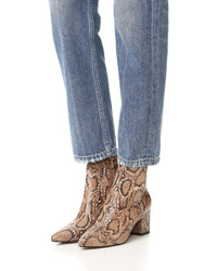 Светло-коричневые кожаные ботильоны от Steven