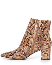 Светло-коричневые кожаные ботильоны от Steven