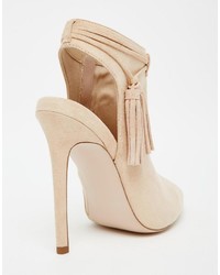 Светло-коричневые кожаные ботильоны от Asos