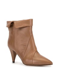 Светло-коричневые кожаные ботильоны от Isabel Marant