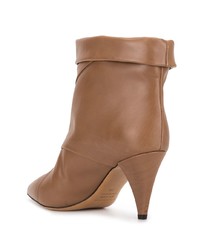 Светло-коричневые кожаные ботильоны от Isabel Marant