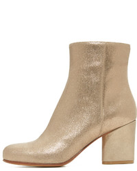 Светло-коричневые кожаные ботильоны от Maison Margiela