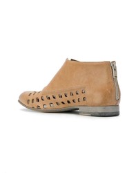 Светло-коричневые кожаные ботильоны от Pantanetti