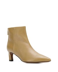Светло-коричневые кожаные ботильоны от Atp Atelier