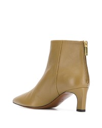 Светло-коричневые кожаные ботильоны от Atp Atelier