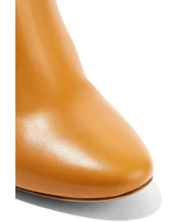 Светло-коричневые кожаные ботильоны от Chloé