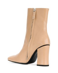 Светло-коричневые кожаные ботильоны от Dorateymur