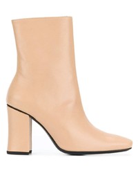 Светло-коричневые кожаные ботильоны от Dorateymur