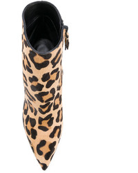 Светло-коричневые кожаные ботильоны от Casadei