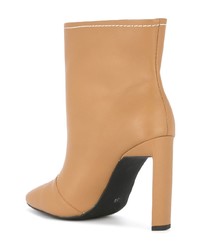 Светло-коричневые кожаные ботильоны от Senso