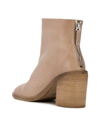 Светло-коричневые кожаные ботильоны от Marsèll