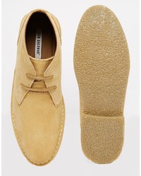 Светло-коричневые кожаные ботинки дезерты от Ben Sherman