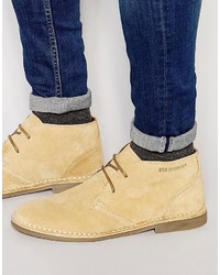 Светло-коричневые кожаные ботинки дезерты от Ben Sherman