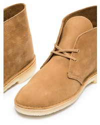 Светло-коричневые кожаные ботинки дезерты от Clarks Originals