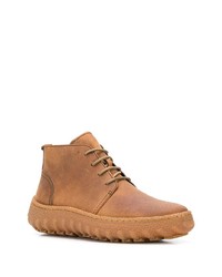 Светло-коричневые кожаные ботинки дезерты от Camper