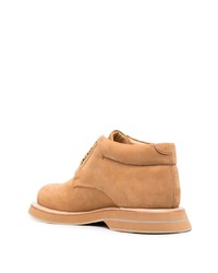 Светло-коричневые кожаные ботинки дезерты от Jacquemus