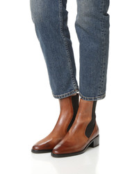 Женские светло-коричневые кожаные ботинки челси от Vince