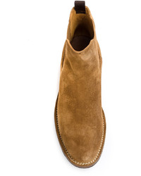 Мужские светло-коричневые кожаные ботинки челси от Officine Creative