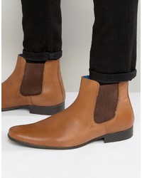 Мужские светло-коричневые кожаные ботинки челси от Red Tape