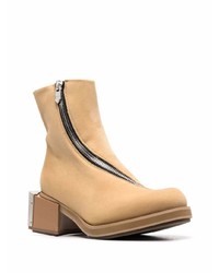 Мужские светло-коричневые кожаные ботинки челси от Gmbh