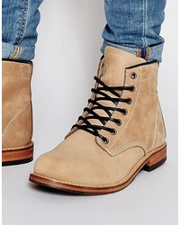 Мужские светло-коричневые кожаные ботинки от Aldo