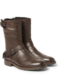 Мужские светло-коричневые кожаные ботинки от Belstaff