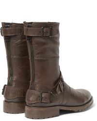 Мужские светло-коричневые кожаные ботинки от Belstaff