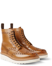 Мужские светло-коричневые кожаные ботинки от Grenson