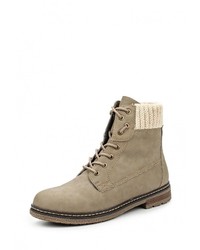 Женские светло-коричневые кожаные ботинки от Keddo