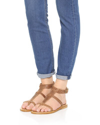 Светло-коричневые кожаные гладиаторы от K. Jacques