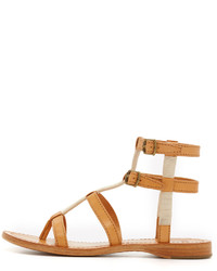 Светло-коричневые кожаные гладиаторы от Frye