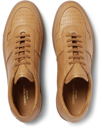 Мужские светло-коричневые кожаные кеды от Common Projects