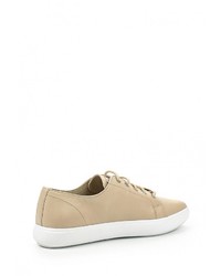 Женские светло-коричневые кожаные кеды от DKNY Active