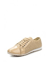 Женские светло-коричневые кожаные кеды от L.Day