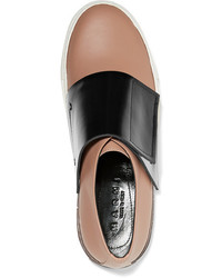 Женские светло-коричневые кожаные кеды от Marni