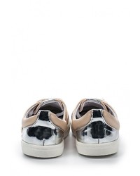 Женские светло-коричневые кожаные кеды от LOST INK