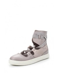 Женские светло-коричневые кожаные кеды от LOST INK