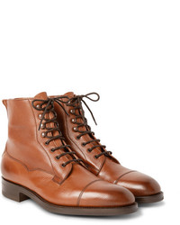 Мужские светло-коричневые кожаные классические ботинки от Edward Green