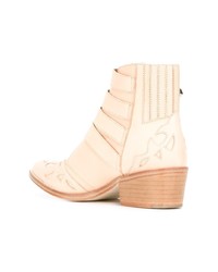 Женские светло-коричневые кожаные ковбойские сапоги от Toga Pulla