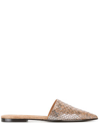 Женские светло-коричневые кожаные лоферы от Brunello Cucinelli