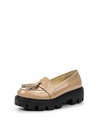 Женские светло-коричневые кожаные лоферы от Evigi