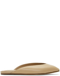 Женские светло-коричневые кожаные лоферы от Helmut Lang