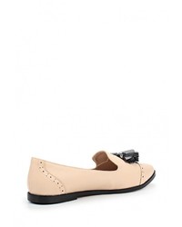 Женские светло-коричневые кожаные лоферы от LOST INK