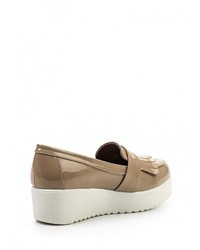 Женские светло-коричневые кожаные лоферы от XTI