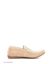 Мужские светло-коричневые кожаные мокасины от Mario Ponti